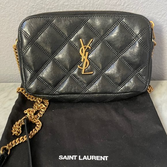 Saint Laurent Bags Saint Laurent Becky Double Zip Camera Bag Poshmark